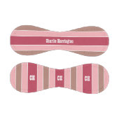 Streifen Muster benutzerdefiniertes Monogramm-Base Baseball (Paneele)