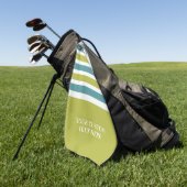 Streifen Muster benutzerdefiniertes Textuch Golfhandtuch (Gras)