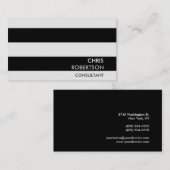 Streifen Muster Beruflich-Chic-Visitenkarte Visitenkarte (Vorne/Hinten)
