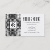 Streifen-Muster des Foto-Abschluss-| Telefonnummerkarte (Rückseite)