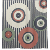 Streifen-Muster Duschvorhang (Vorderseite)