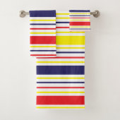Streifen Muster farbenfrohe Sommer Moderne Badhandtuch Set (Insitu)