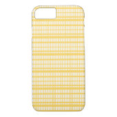 Streifen Muster Gelb Case-Mate iPhone Hülle (Rückseite)