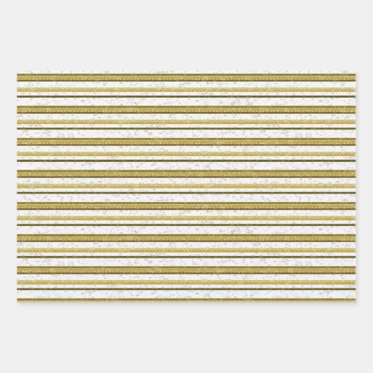Streifen-Muster Geschenkpapier Set (Vorderseite 3)