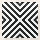 Streifen-Muster Glasuntersetzer (Vorderseite)