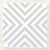 Streifen-Muster Glasuntersetzer (Rückseite)