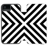 Streifen-Muster Incipio iPhone Geldbeutel-Hülle (Folio Geöffnet)