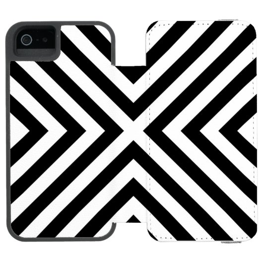 Streifen-Muster Incipio iPhone Geldbeutel-Hülle (Folio Geöffnet)