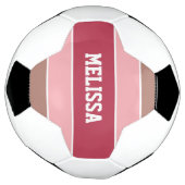 Streifen Muster individuelle Name Fußball (Gedreht)