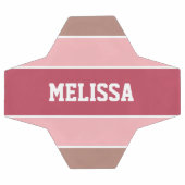 Streifen Muster individuelle Name Fußball (Flach)