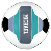 Streifen Muster individuelle Name Fußball (Gedreht)