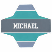 Streifen Muster individuelle Name Fußball (Flach)