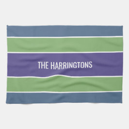 Streifen Muster individuelle Name Handtuch