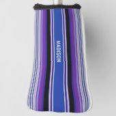 Streifen Muster individuelle Name Putter Abdeckung Golf Headcover (Rotieren 90)
