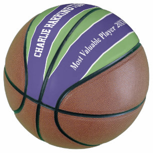 Streifen Muster individuelle Name- und Textbasketb Basketball