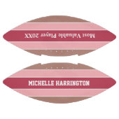 Streifen Muster individuelle Name- und Textfußball Football (Paneele)