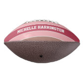 Streifen Muster individuelle Name- und Textfußball Football (Gedreht 270)