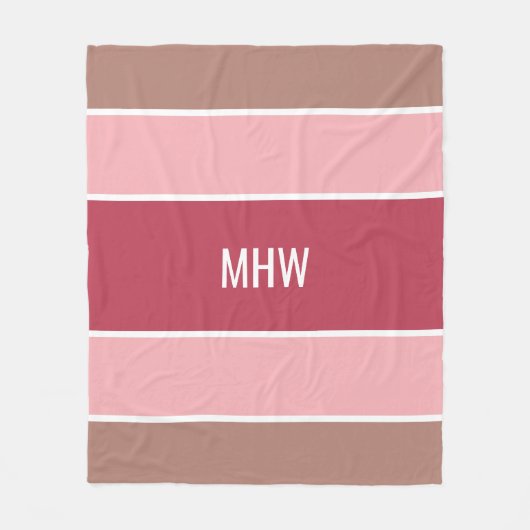 Streifen Muster kundenspezifische Mono-Fleece-Deck Fleecedecke (Vorderseite)