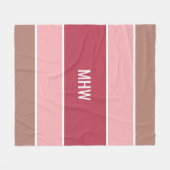 Streifen Muster kundenspezifische Mono-Fleece-Deck Fleecedecke (Vorderseite (Horizontal))