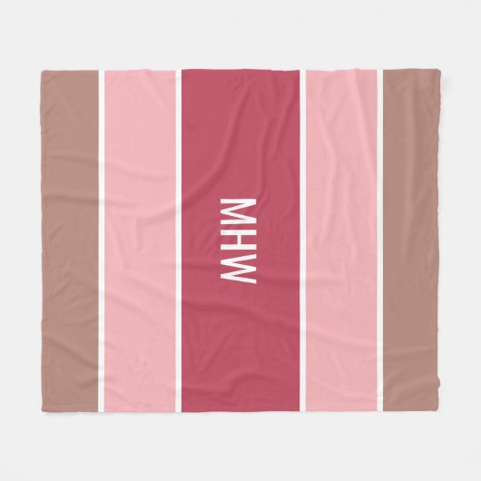 Streifen Muster kundenspezifische Mono-Fleece-Deck Fleecedecke (Vorderseite (Horizontal))