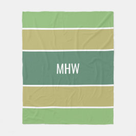 Streifen Muster kundenspezifische Mono-Fleece-Deck Fleecedecke