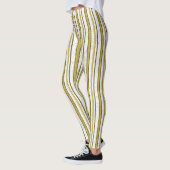 Streifen-Muster Leggings (Links)
