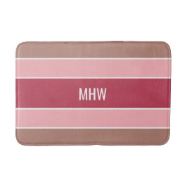 Streifen Muster Maßgeschneiderte Monogramm-Badmatt Badematte