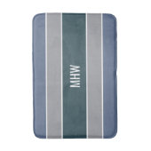 Streifen Muster Maßgeschneiderte Monogramm-Badmatt Badematte (Vorderseite Vertikal)