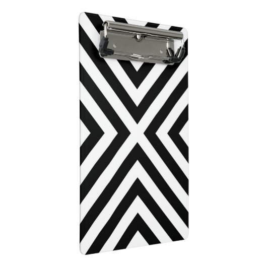 Streifen-Muster Mini Klemmbrett (Schrägansicht)