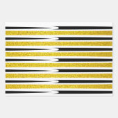 Streifen Muster Multicolor Glitzer Künstlerisch Ni Geschenkpapier Set (Vorderseite)