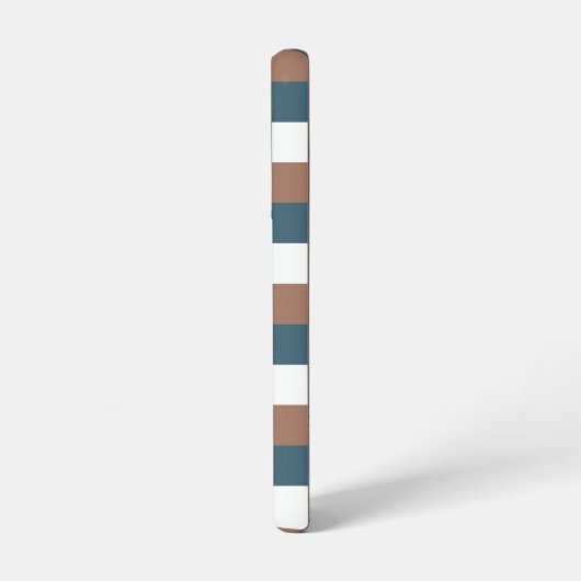 Streifen Muster personalisieren Aquamarines Weiß i Samsung Galaxy Hülle (Linke Seite)