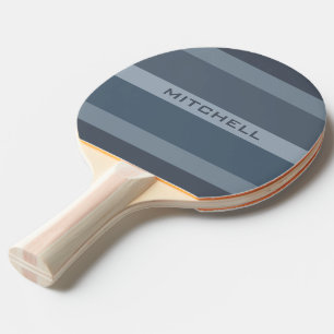 Streifen Muster Pingpaddel mit Monogramm Tischtennis Schläger