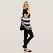 Streifen Muster schwarz + cool Tasche (Am Model)