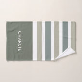 Streifen Muster Set für Monogramm Handtuchhalter (Handtuch)