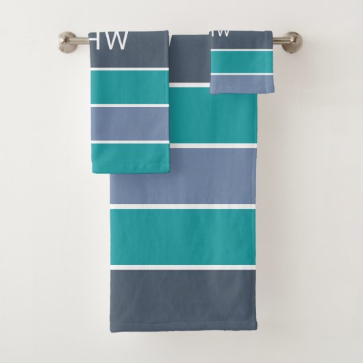 Streifen Muster Set für Monogramm Handtuchhalter (Insitu)