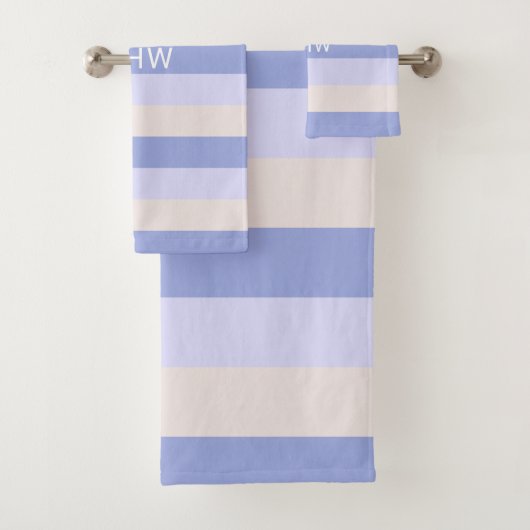 Streifen Muster Set für Monogramm Handtuchhalter (Insitu)