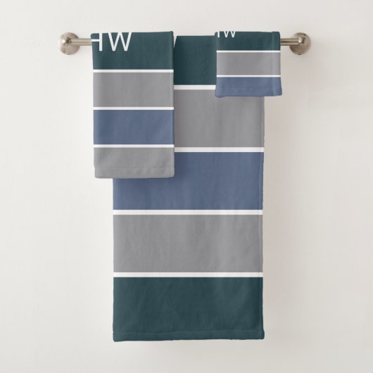Streifen Muster Set für Monogramm Handtuchhalter (Insitu)