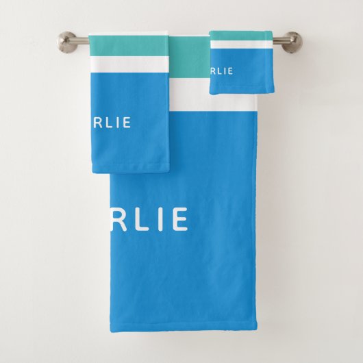 Streifen Muster Set für Monogramm Handtuchhalter (Insitu)