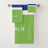 Streifen Muster Set für Monogramm Handtuchhalter (Insitu)