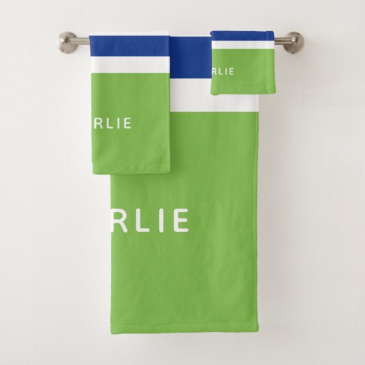 Streifen Muster Set für Monogramm Handtuchhalter (Insitu)