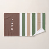 Streifen Muster Set für Monogramm Handtuchhalter (Handtuch)