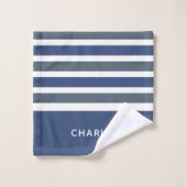 Streifen Muster Set für Monogramm Handtuchhalter (Waschlappen)