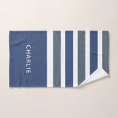 Streifen Muster Set für Monogramm Handtuchhalter (Handtuch)