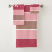 Streifen Muster Set für Monogramm Handtuchhalter (Insitu)