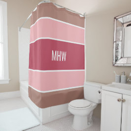 Streifen Muster Sonderduschvorhang für Monogramm Duschvorhang