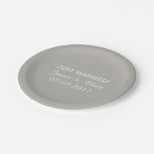 Streifen Muster Teller für benutzerdefiniertes Pap (Schrägansicht)