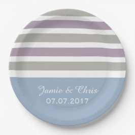 Streifen Muster Teller für benutzerdefiniertes Pap