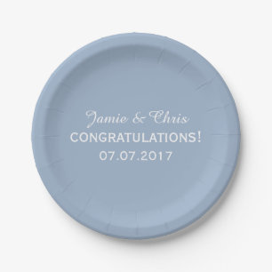 Streifen Muster Teller für Hochzeitspapiere