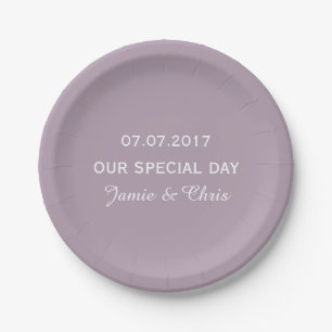 Streifen Muster Teller für Hochzeitspapiere