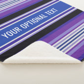 Streifen Muster Vliesdecke für benutzerdefinierte  Sherpadecke (3/4)